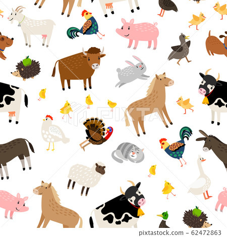 Farm animals pattern 62472863