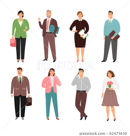 Different people man and woman, office worker Different people man and woman, office worker 62473630