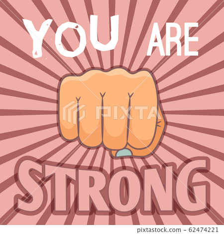 Female fist punch poster Female fist punch poster 62474221