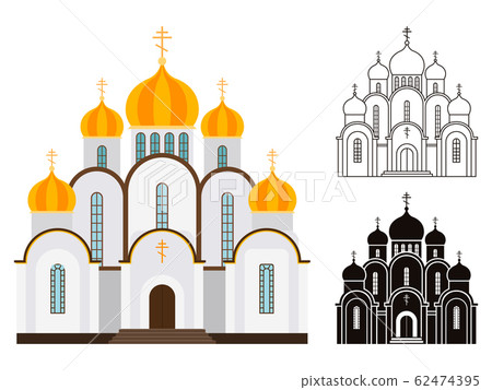 Orthodox church buildings - Stock Illustration [62474395] - PIXTA