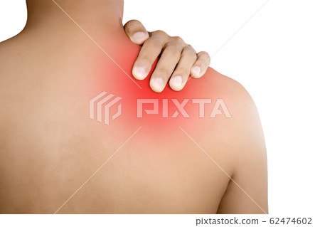 Young woman feeling exhausted and suffering from neck pain, Health concept. Young woman feeling exhausted and suffering from neck pain, Health concept. 62474602