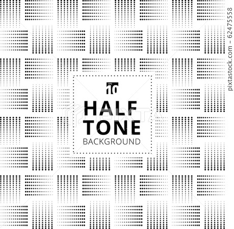 Abstract seamless black halftone lattice pattern 62475558