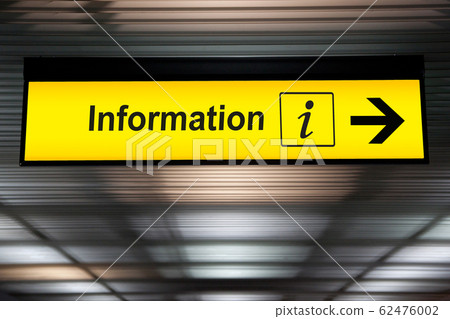 Help desk ,Information sign hanging from the ceiling at airport for tourist 62476002
