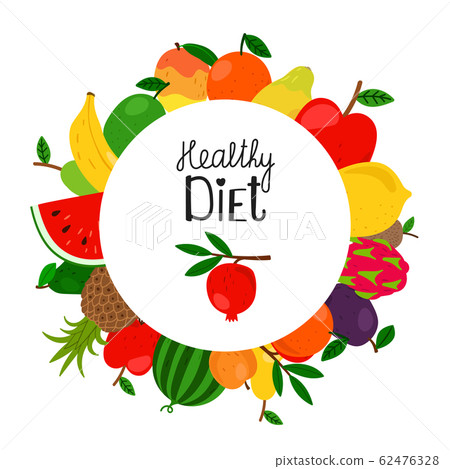 Doodle fruits banner template Doodle fruits banner template 62476328