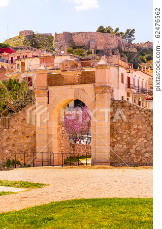 Palamidi castle on the hill, Nafplion, Greece Palamidi castle on the hill, Nafplion, Greece 62476562