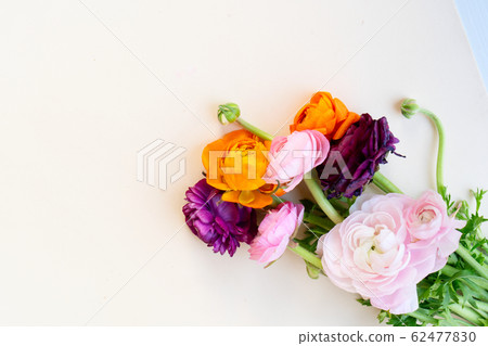 Flowers flat lay composition 62477830
