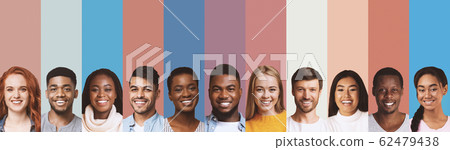 Composite image of international students photos over diverse backgrounds 62479438
