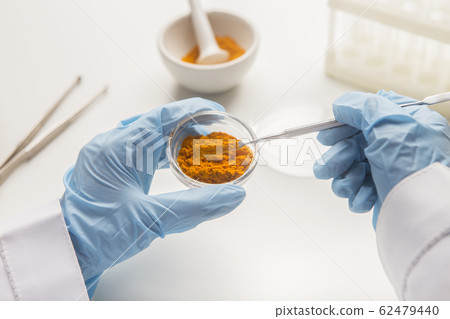 Medicine research of curcuma properties with the help of laboratory equipment 62479440