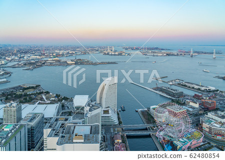 [Kanagawa Prefecture] Minato Mirai at sunset 62480854