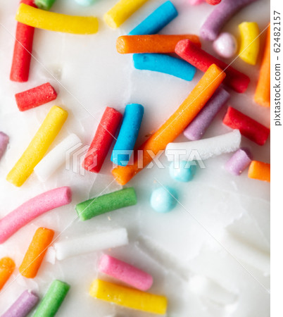 Multicolored decoration on easter as background 62482157