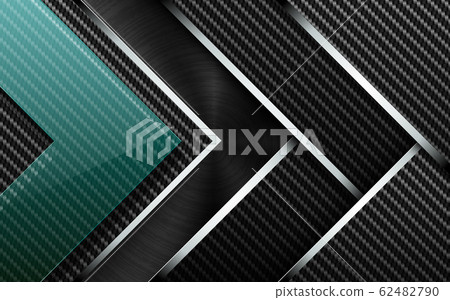 Vector tech background. Stack of carbon fiber 62482790