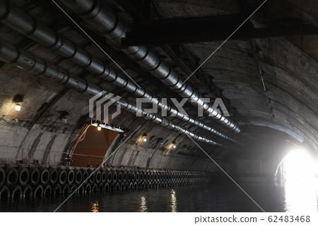 Glowing exit of concrete tunnel, Glowing exit of concrete tunnel, 62483468