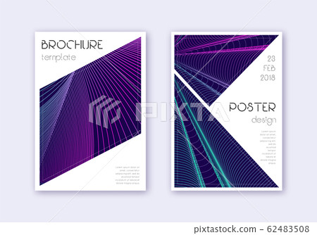 Triangle cover design template set. Neon abstract Triangle cover design template set. Neon abstract 62483508