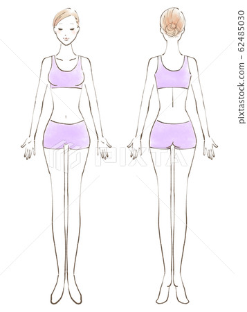 全身女性裸露眼睛緊閉比基尼紫色(彩色) 全身女性裸露眼睛緊閉比基尼紫色(彩色) 62485030