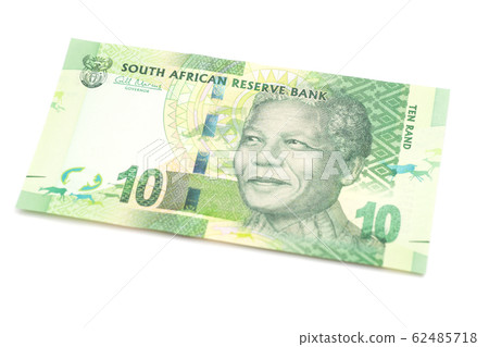Ten South African Rand isolated 62485718
