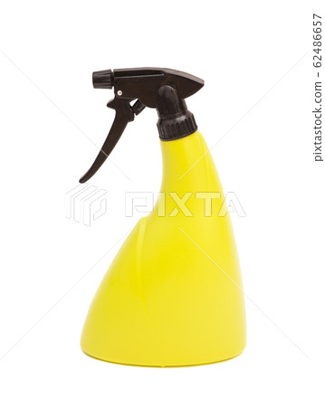 yellow spray on white background 62486657