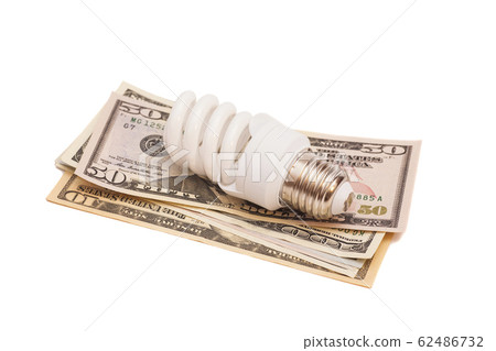 Energy Saving Concept represented by light bulb Energy Saving Concept represented by light bulb 62486732