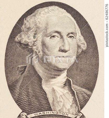 Portrait of first U.S. president George Washington Portrait of first U.S. president George Washington 62486776