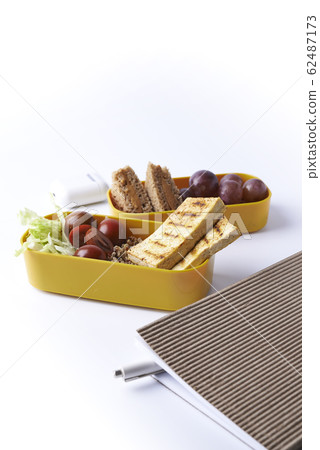 bento lunch with tofu and quinoa 62487173