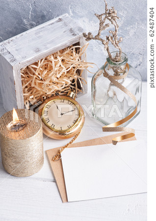 Blank empty note and craft envelope Blank empty note and craft envelope 62487404