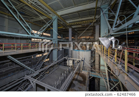 The interior of a closed waste incinerator plant. The interior of a closed waste incinerator plant. 62487466