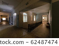 Ancient central staircase and corridor of an 62487474