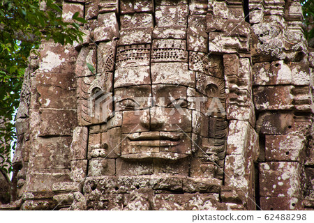 Preah Khan Temple site among the ancient ruins of 62488298