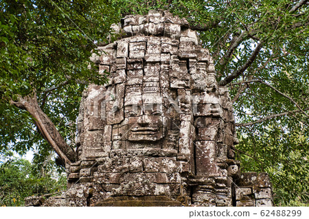 Preah Khan Temple site among the ancient ruins of Preah Khan Temple site among the ancient ruins of 62488299