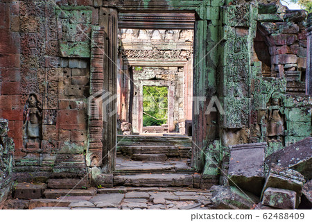 Preah Khan Temple site among the ancient ruins of 62488409