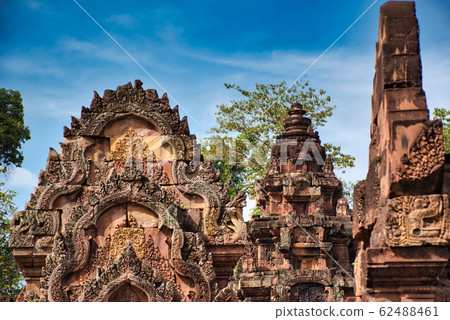 Banteay Srei or Banteay Srey Temple site among the Banteay Srei or Banteay Srey Temple site among the 62488461