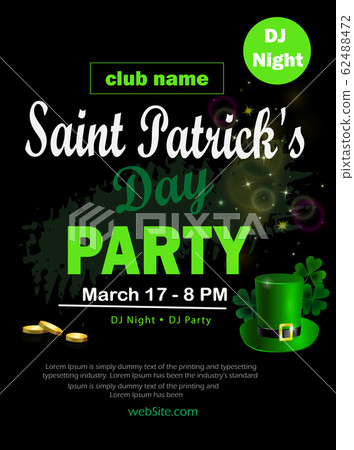 St. Patrick's Day poster. Vector illustration 62488472