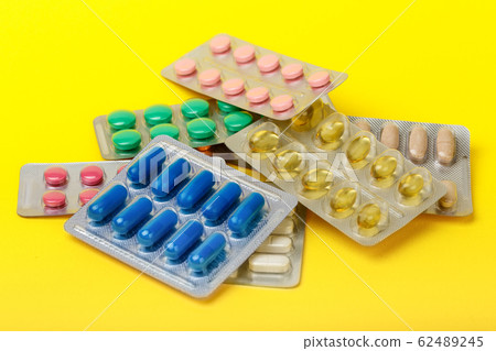 pharmaceutical medication and medicine pills in packs pharmaceutical medication and medicine pills in packs 62489245