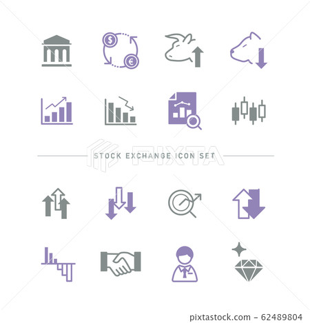 stock market, security, an exchange 62489804