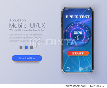 Design Of Mobile App Ui Ux Gui Internet Stock Illustration 62490337 Pixta