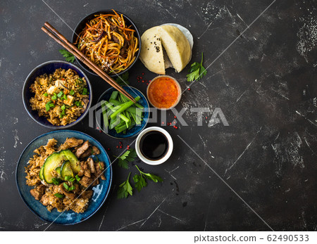 Asian assorted food set 62490533