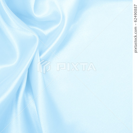 Smooth elegant blue silk or satin luxury cloth 62490887