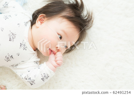 4 month cute baby 62491254