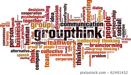 Groupthink word cloud Groupthink word cloud 62491432