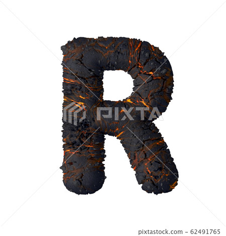 Lava Letter 3d illustration - Stock Illustration [62491765] - PIXTA