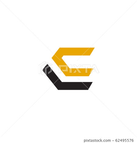 E letter initial icon logo design vector template - Stock Illustration ...