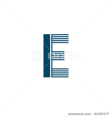 E letter initial icon logo design vector template - Stock Illustration ...