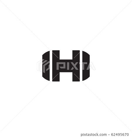 H letter initial icon logo design vector template - Stock Illustration ...
