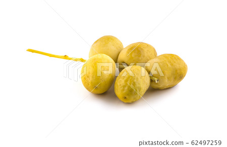 Date fruits an isolated on white background 62497259