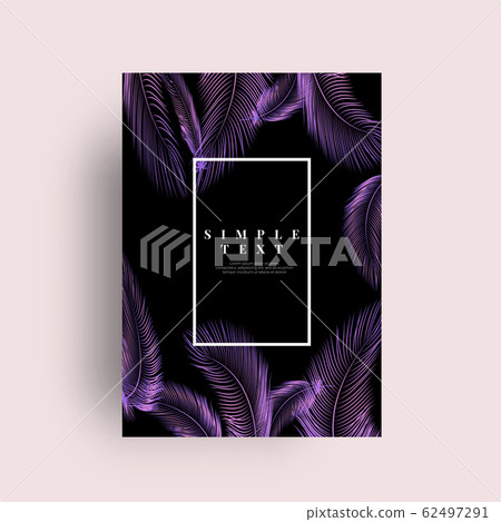 Feather card background 62497291