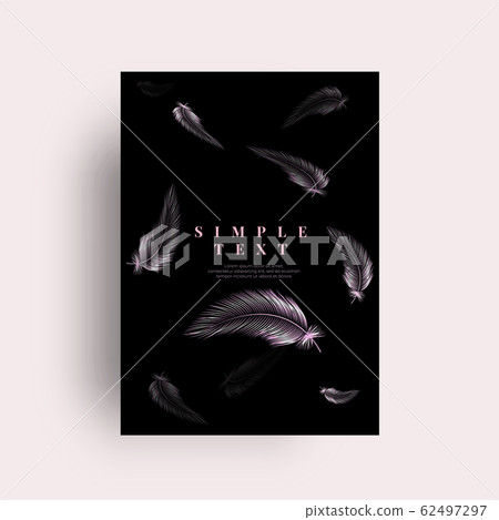 Feather card background 62497297