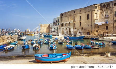Fishing boats at the old port of Porto Vecchio in Fishing boats at the old port of Porto Vecchio in 62500812
