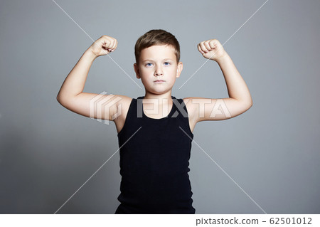 strong Child. Funny Little Boy.Sport Handsome Boy 62501012