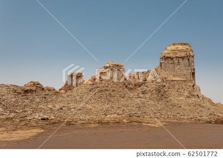Rock city in Danakil depression, Ethiopia, Africa Rock city in Danakil depression, Ethiopia, Africa 62501772