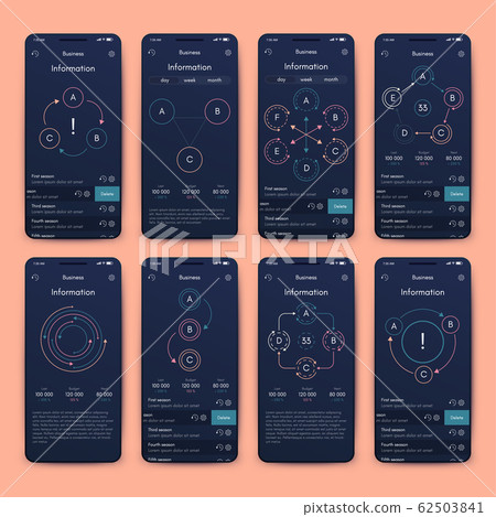 Modern infographic vector elements for business 62503841