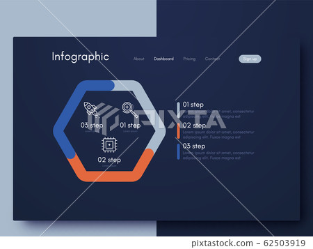 Vector graphic infographics. Template for creating 62503919